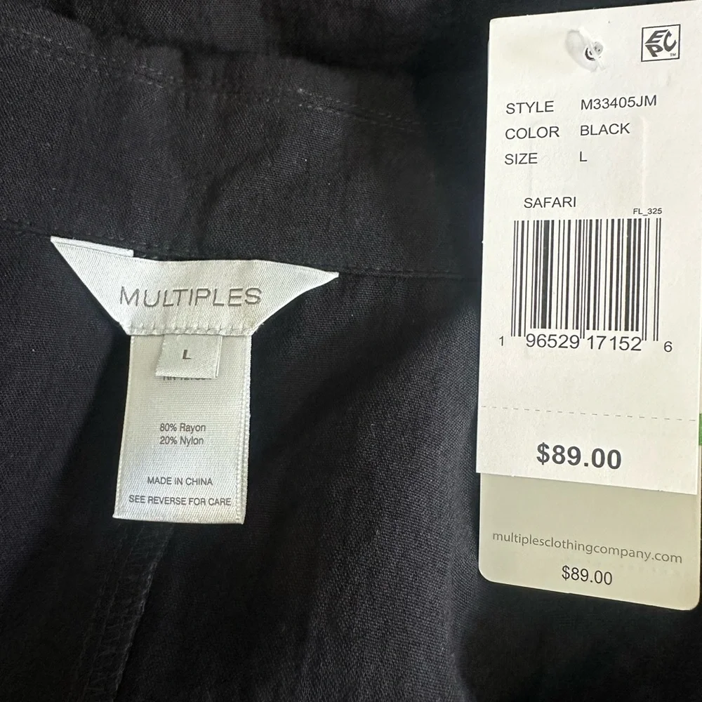 Multiples Black Utility Jacket - Picture 9 of 9